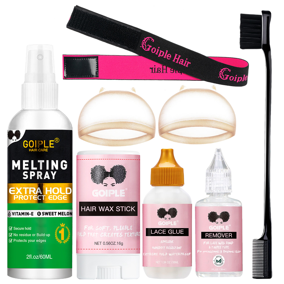 Hair Wax Stick - Spray Fixador de Renda GOIPLE, Adesivo
