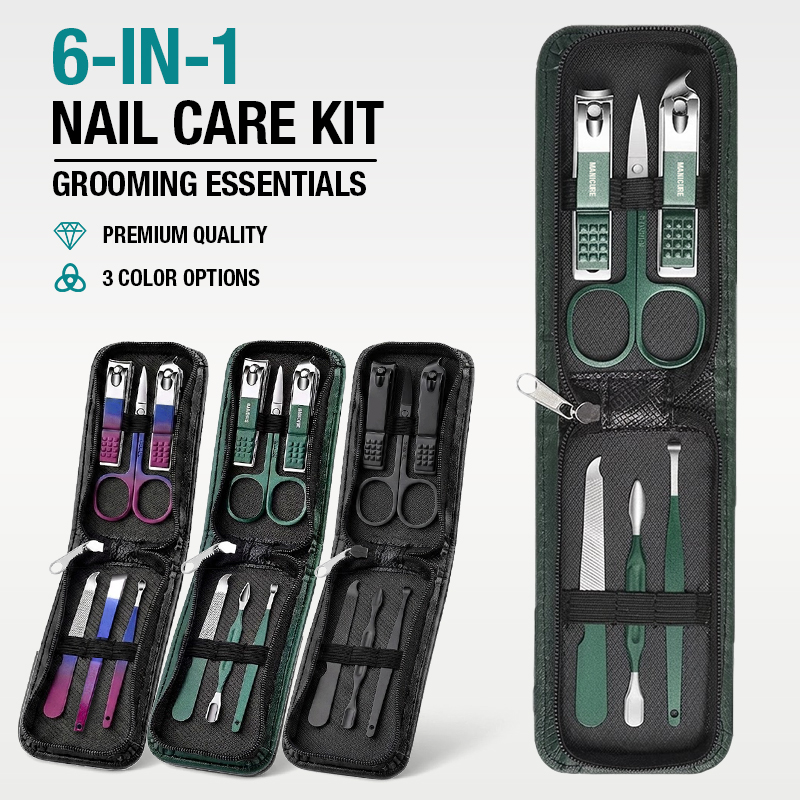 Mens Grooming Travel Kit - Conjunto de cortador de unhas portátil