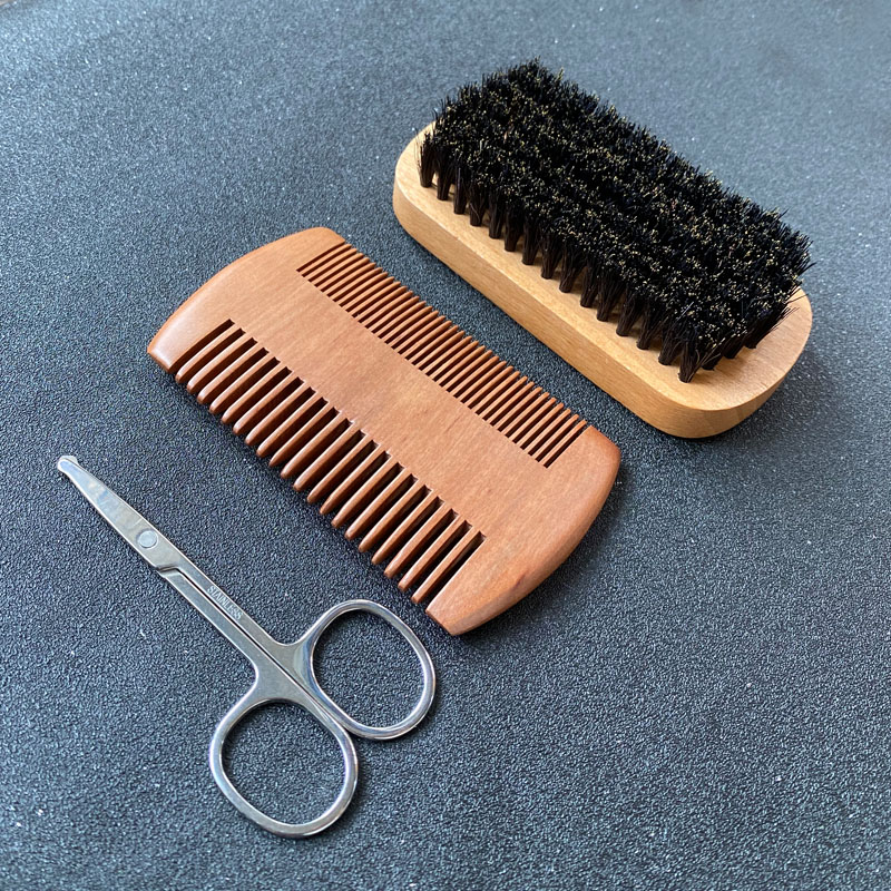 Mens Grooming Travel Kit - Conjunto de Cuidados para Barba Masculina,