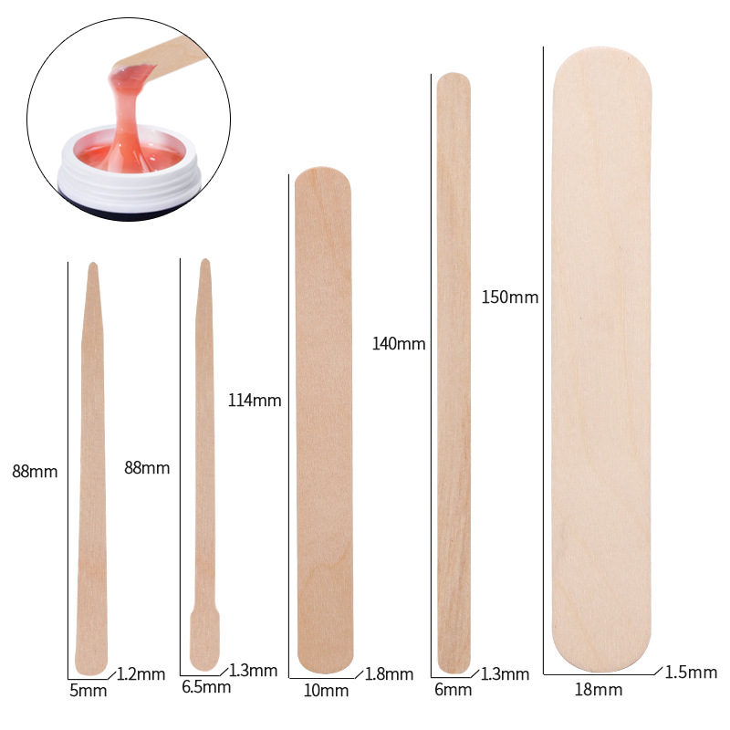 Hair Wax Stick - 100pcs depilação descartável abaixador de língua