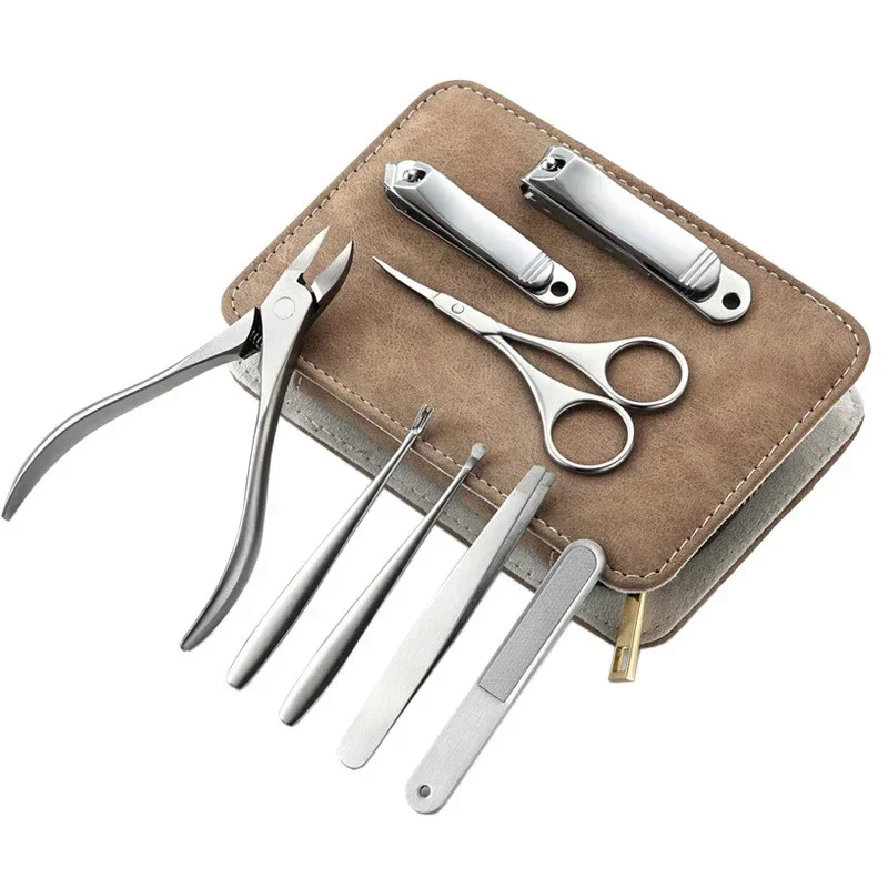 Mens Grooming Travel Kit - 8/12 pçs kit de manicure profissional