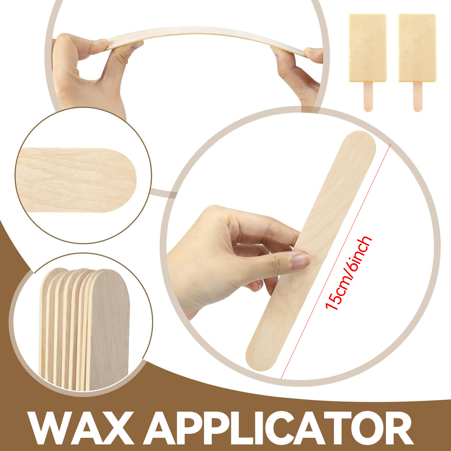 10 Peças de Espátulas de Madei - Hair Wax Stick avaliação e preço