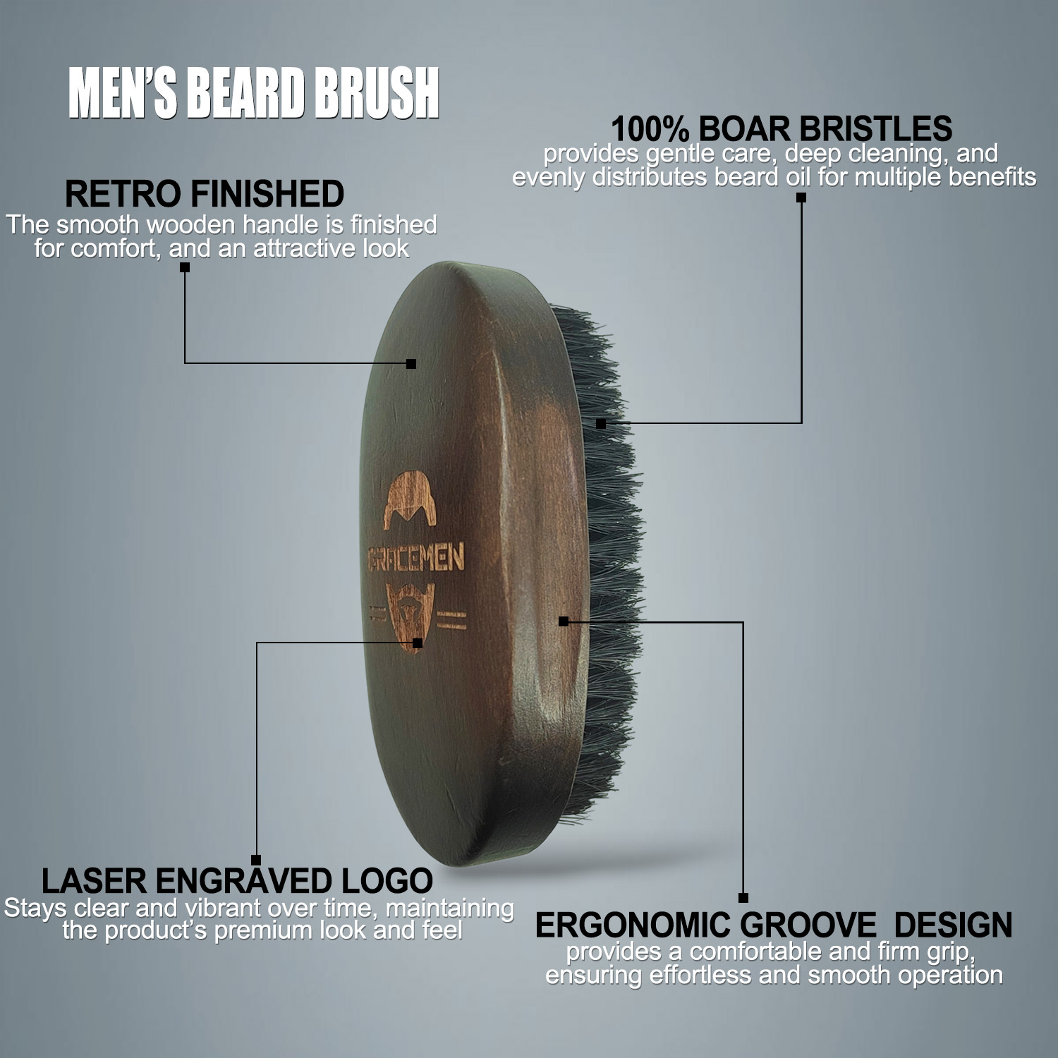 Gracemen kit de barba-escova d - Mens Grooming Travel Kit avaliação e preço