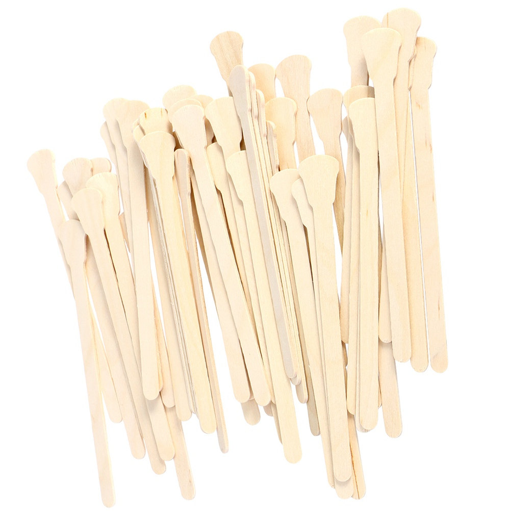 500 Espátulas de Madeira para  - Hair Wax Stick avaliação e preço